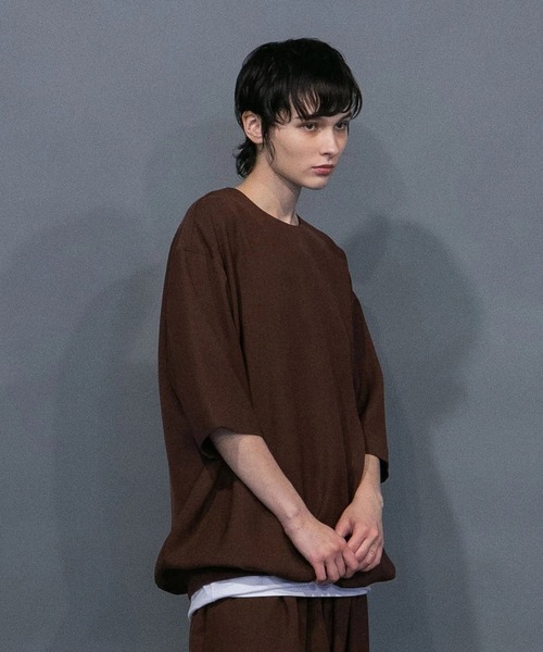 「my beautiful landlet」 半袖シャツ 0 カーキ メンズ_画像4