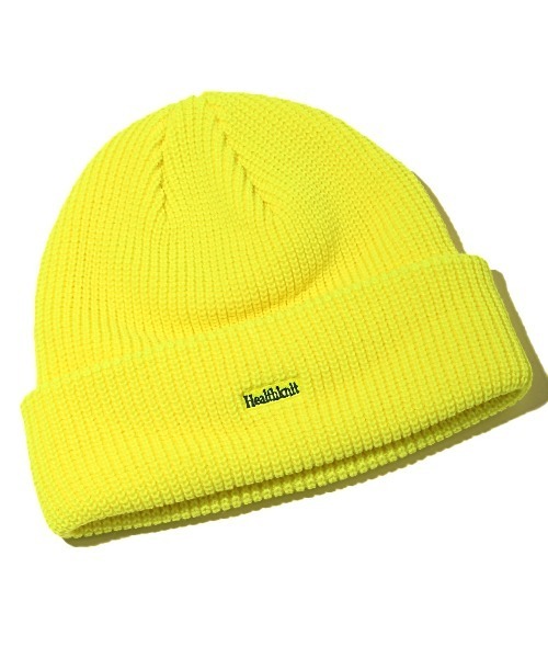 Healthknit（ヘルスニット） ニット帽 ニットキャップ ワンポイント