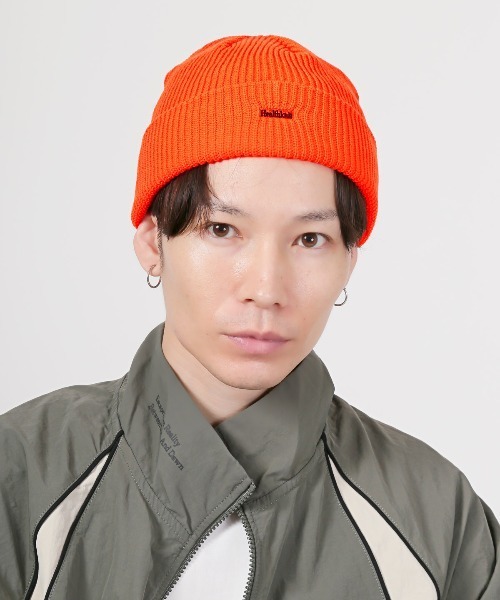 Healthknit（ヘルスニット） ニット帽 ニットキャップ ワンポイント