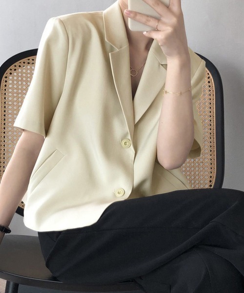 「Miniministore」 ジャケット L ベージュ レディース_画像5