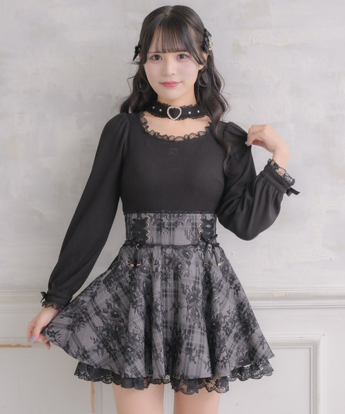ROJITA（ロジータ） スカート レースボンディングフレアスカート