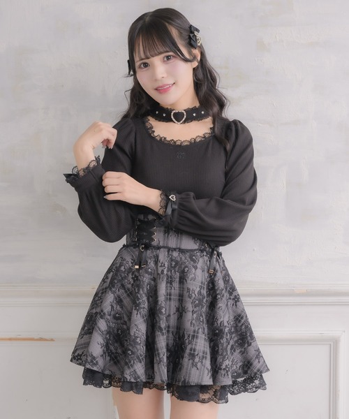 ROJITA（ロジータ） スカート レースボンディングフレアスカート