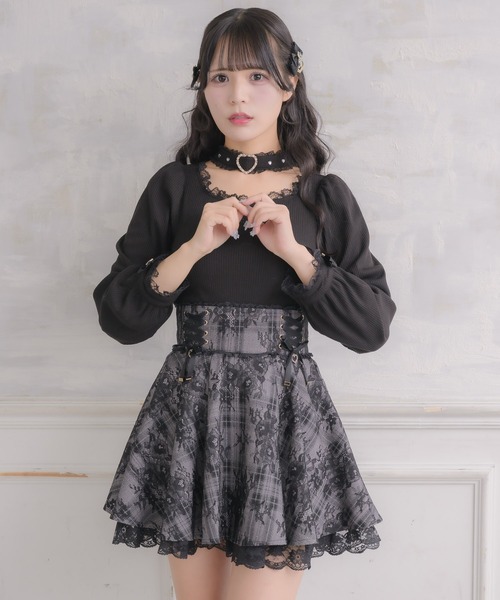 ROJITA（ロジータ） スカート レースボンディングフレアスカート