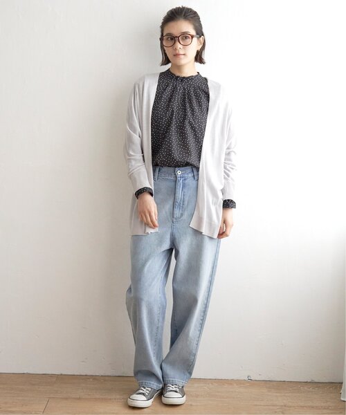 「LBC」 カーディガン M ミント レディース_画像9