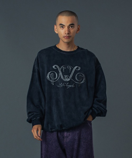 トレーナー/スウェット Cording Embroidered Oversized Sweatshirt XLARGE（エクストラ ラージ） トレーナー スウェット EMBROIDERED