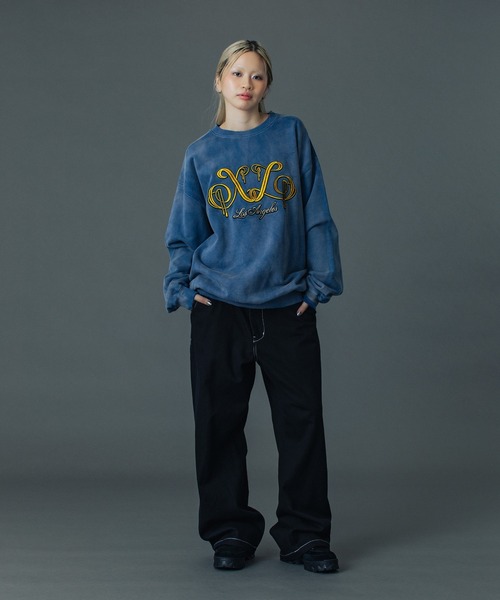トレーナー/スウェット Cording Embroidered Oversized Sweatshirt XLARGE（エクストラ ラージ） トレーナー スウェット EMBROIDERED