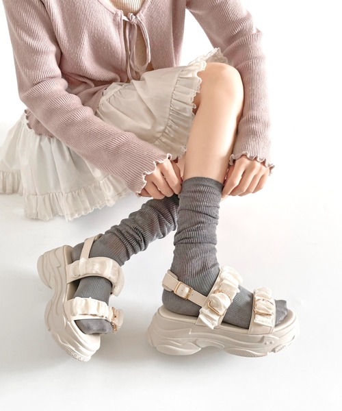 Shoes in Closet（シュークロ） 厚底 サンダル 軽量 厚底 シアー