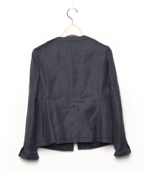 Ballsey（ボールジィ） ノーカラージャケット 38 ネイビー レディース