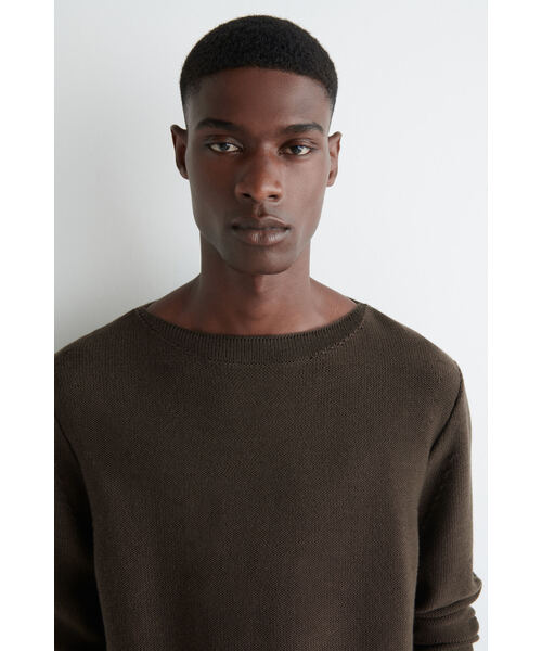 COS ベージュ クルーネックセーター 長袖　M CASHMERE CREW-NECK JUMPER カシミヤクルー ネックセーター ベージュ