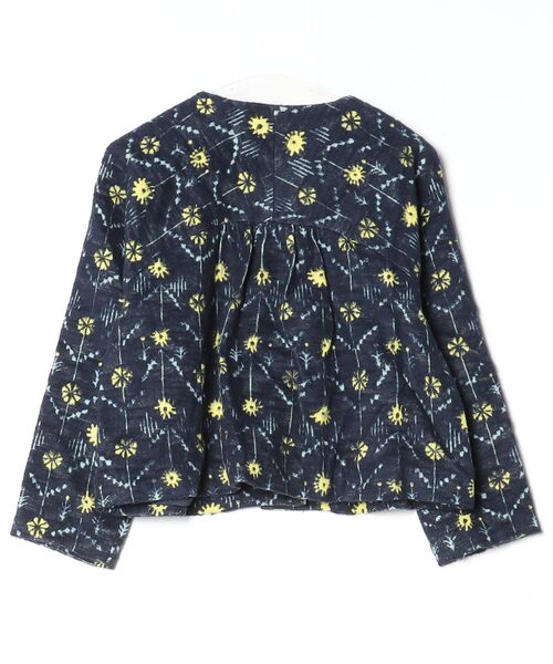 「haupia」 ノーカラージャケット 38 ブルー レディース_画像2