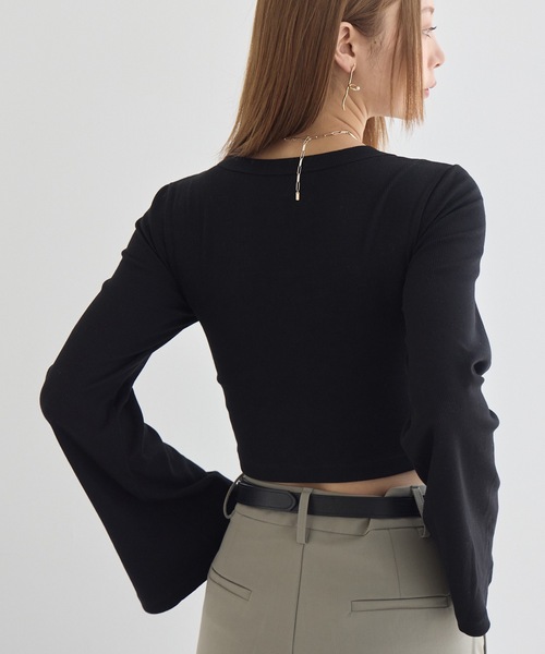 「BAMBI WATER」 長袖カットソー X-LARGE ブラック レディース_画像5