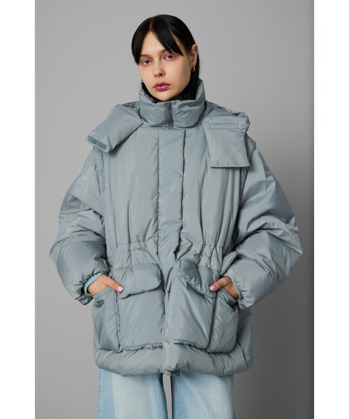 HeRIN.CYE ダウンジャケット FREE レッド レディース : ZOZOTOWN Yahoo