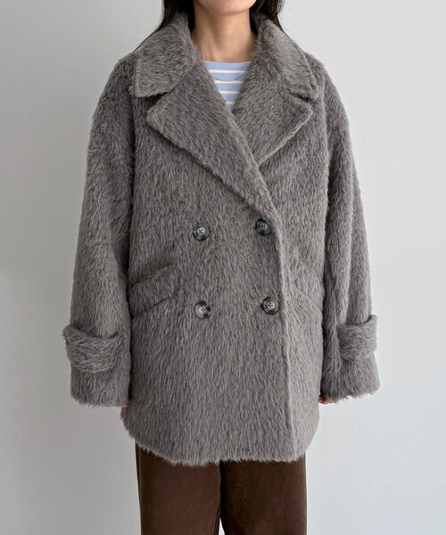 GEVACO ゲバコ コート（その他） レディース 【古着】【中古】 GEVACO（ゲバコ） ピーコート pコート 「GEVACO/ゲバコ」別注シャギーP