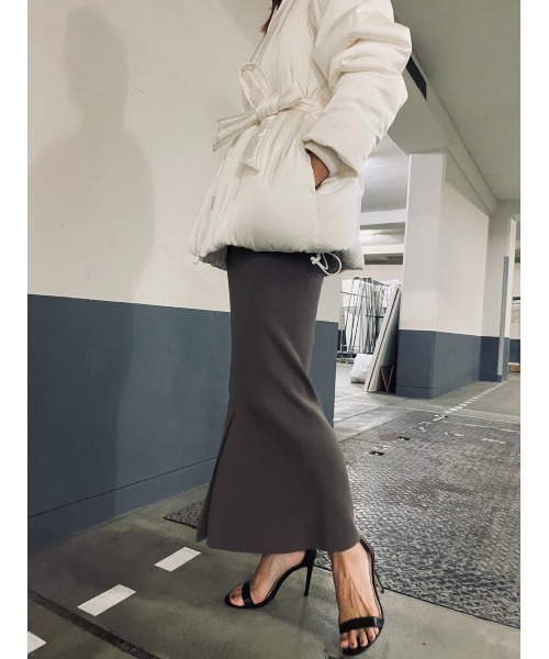 「styling/」 ニットスカート 0 ブラック レディース_画像2