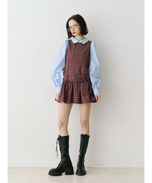 jouetie シャツドッキングミニワンピース jouetie（ジュエティ） シャツワンピース 入学式 卒業式 シャツ