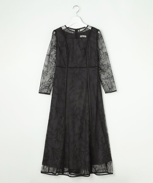 美品！anysis lily calin 結婚式　パーティ　ロングワンピース ANY SIS（エニィスィス） ドレス 「Lily Calin」グレースフラワー