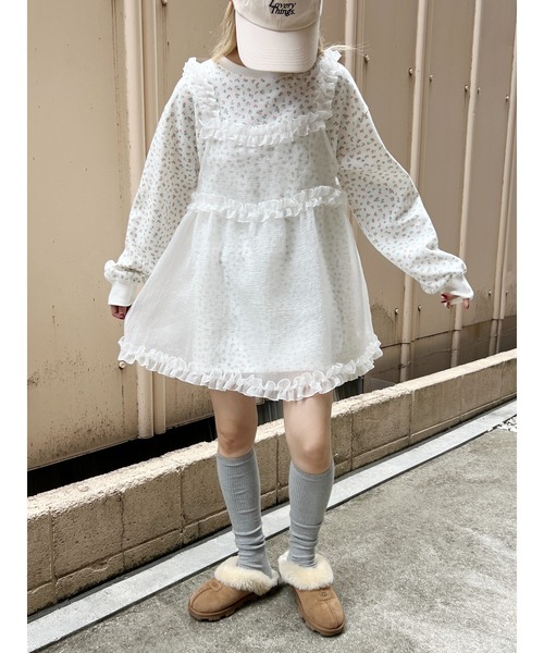 「WC」 キャミソールワンピース FREE グレー レディース_画像8