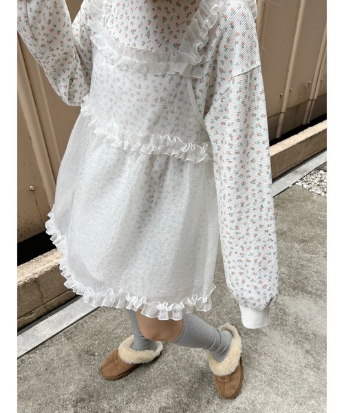 「WC」 キャミソールワンピース FREE グレー レディース_画像9