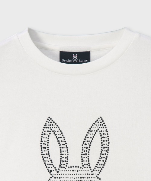[新品未使用品】PSYCHO BUNNYスタンドネックハーフジップロングスリーブ Psycho Bunny（サイコバニー） tシャツ スタッズバニー ロングスリーブ