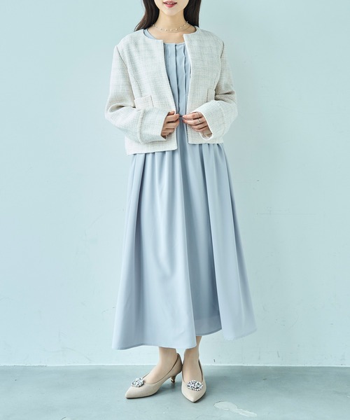 mil（ミル） ワンピース 入学式 入園式 卒園式 ノーカラータック
