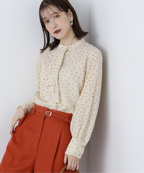 [N.(N. Natural Beauty Basic)] длинный рукав блуза MEDIUM голубой женский 