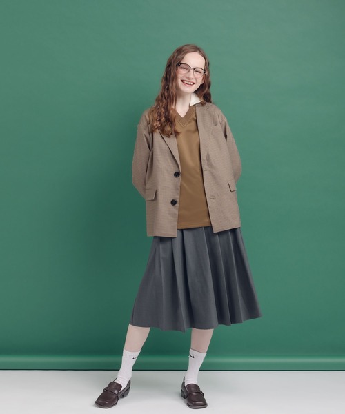 「MUHET」 テーラードジャケット MEDIUM ベージュ レディース_画像7