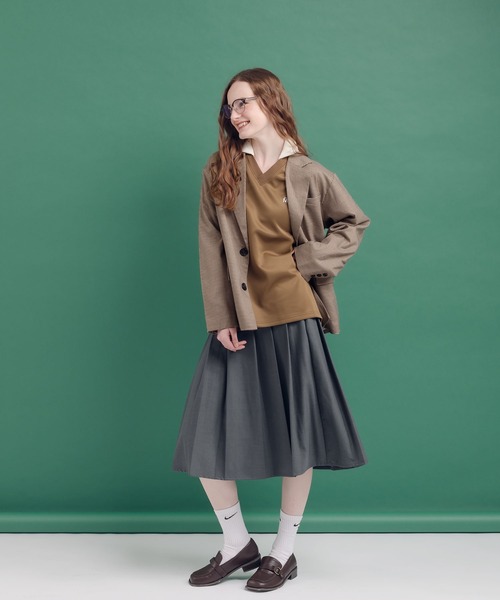 「MUHET」 テーラードジャケット MEDIUM ベージュ レディース_画像8