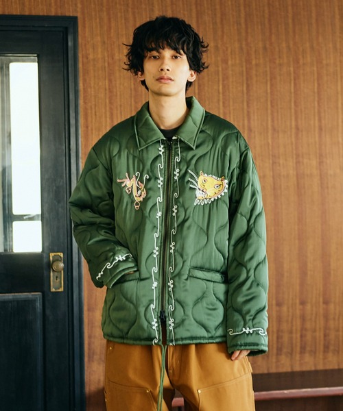 CRIMIE　VietnamJacket　サイズL キルティング　ベトジャン THRIFTY LOOK ブルゾン アウター THRIFTY LOOK / スリフティールック