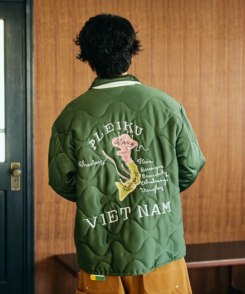 CRIMIE　VietnamJacket　サイズL キルティング　ベトジャン THRIFTY LOOK ブルゾン アウター THRIFTY LOOK / スリフティールック