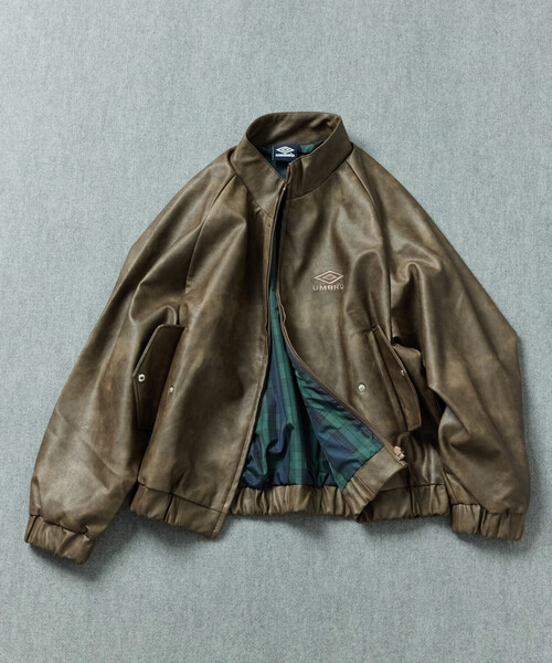 umbro（アンブロ） ブルゾン アウター SP Leatherette Stand Collar