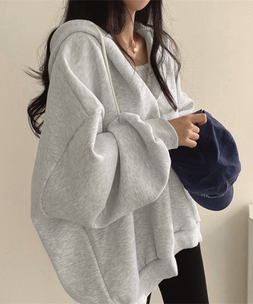 「Miniministore」 プルオーバーパーカー FREE ベージュ レディース_画像6