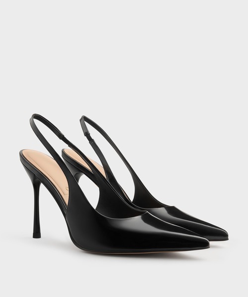 パンプス レザースリングバック スティレットパンプス_6