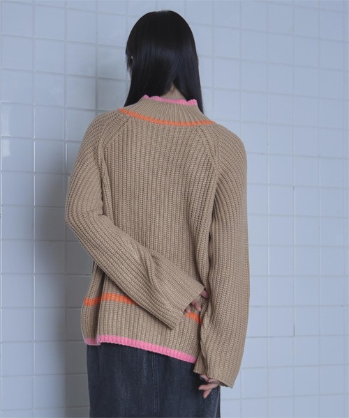 「miette」 長袖ニット FREE ベージュ レディース_画像3