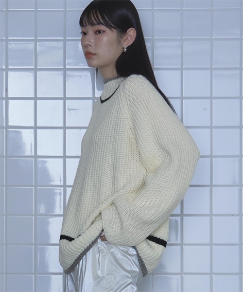 「miette」 長袖ニット FREE ベージュ レディース_画像7