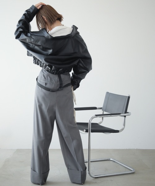 「ReMIT」 パンツ FREE グレー レディース_画像3