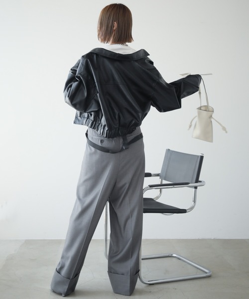 「ReMIT」 パンツ FREE グレー レディース_画像4