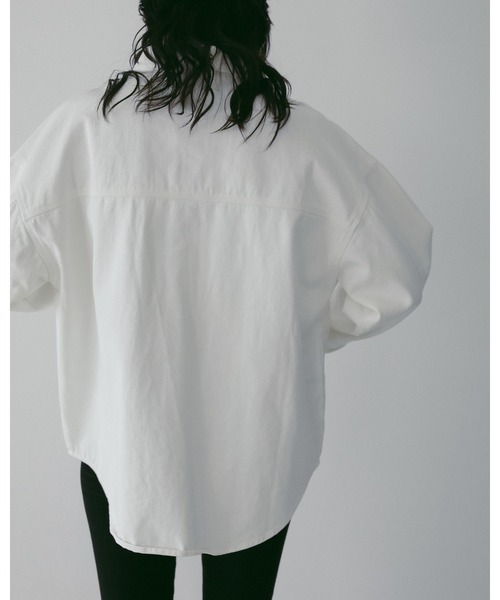 期間限定お値下げ♪anuke Cotton Oversize Shirts 白 anuke（アンヌーク） SALE50%OFF anuke 2025SpringSummer トップス