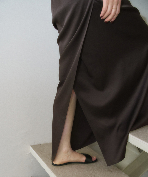 plage（プラージュ） スカート MY_silk satin スカート : ZOZOTOWN
