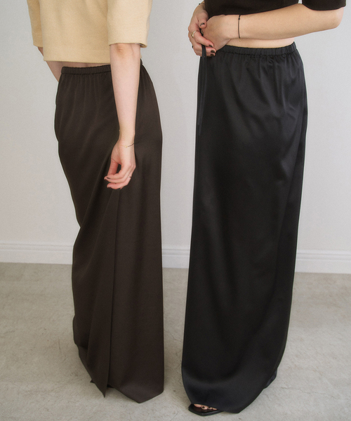 plage（プラージュ） スカート MY_silk satin スカート : ZOZOTOWN