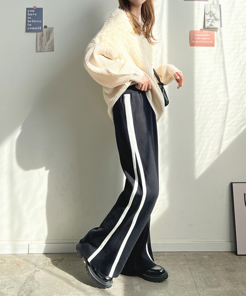 「Futier land」 イージーパンツ FREE ブラック レディース_画像2