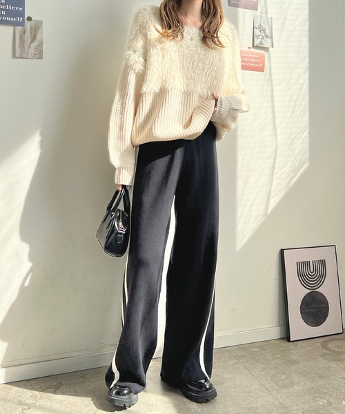 「Futier land」 イージーパンツ FREE ブラック レディース_画像8