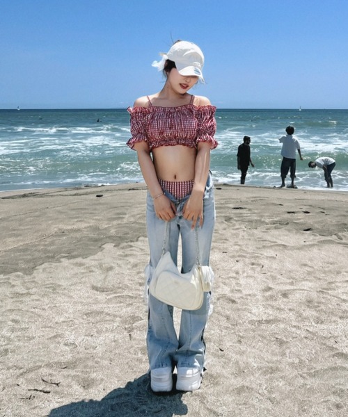 OLIVE des OLIVE（オリーブデオリーブ） 水着 シャーリングswimwear
