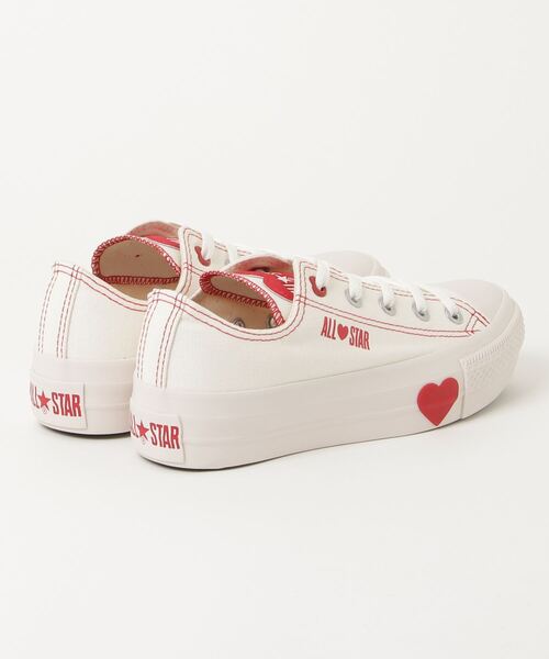 「CONVERSE」 ローカットスニーカー 23.5cm ホワイト×ホワイト レディース_画像4