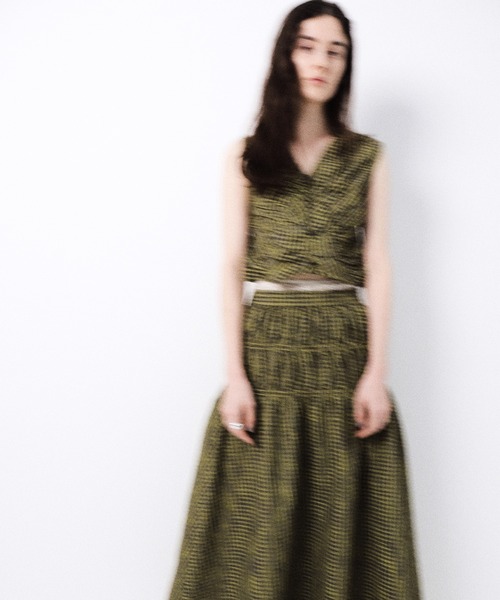 Ameri（アメリ） スカート MEDI 2WAY SHIRRING TOP WITH SKIRT