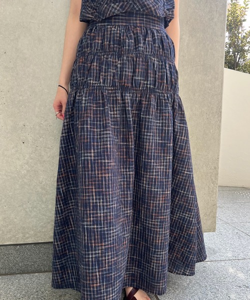 Ameri（アメリ） スカート MEDI 2WAY SHIRRING TOP WITH SKIRT