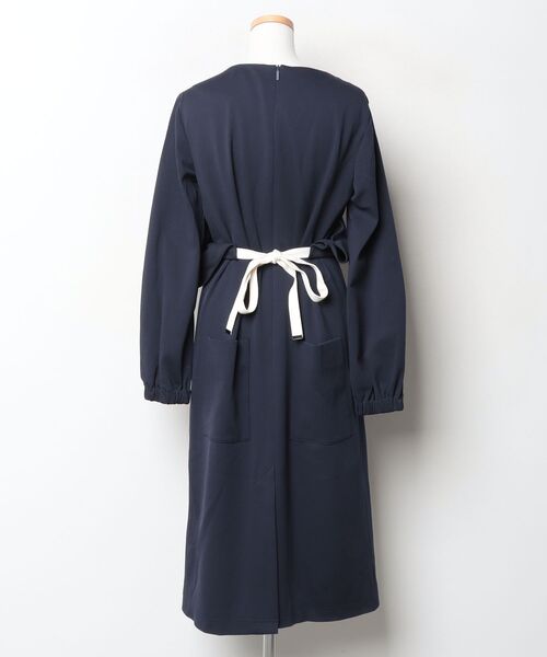 「tibi」 長袖ワンピース S ネイビー レディース_画像2