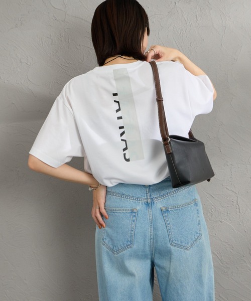 TATRAS（タトラス） tシャツ ORESTE バーティカルロゴ バックプリントT