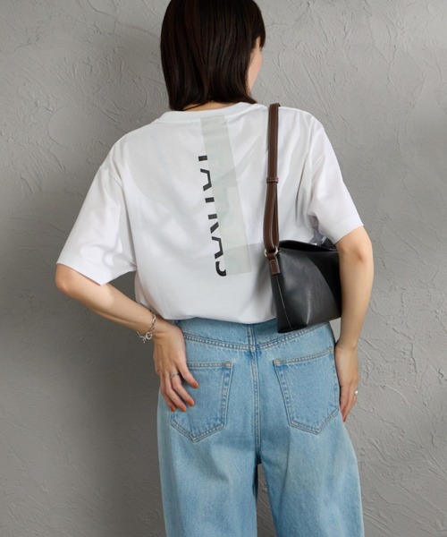 TATRAS（タトラス） tシャツ ORESTE バーティカルロゴ バックプリントT