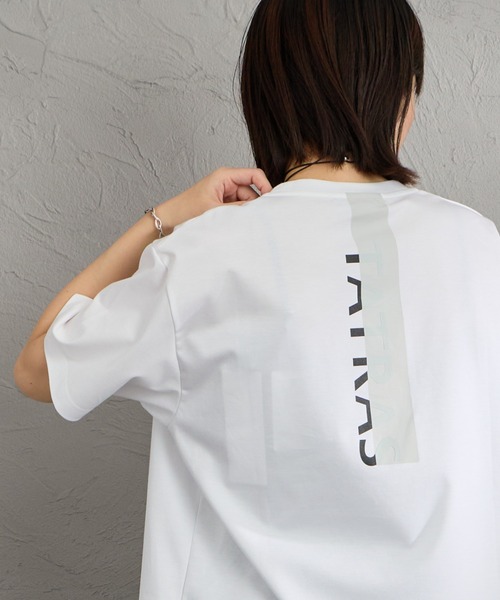 TATRAS（タトラス） tシャツ ORESTE バーティカルロゴ バックプリントT