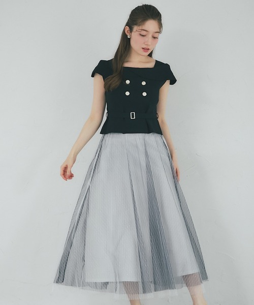 tocco closet（トッコ クローゼット） ワンピース ベルト付きニット